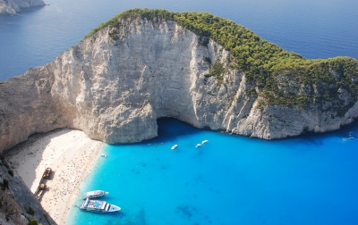 Schiffswrack von Zakynthos (Kevin McGrath / stock.adobe.com)  lizenziertes Stockfoto 
License Information available under 'Proof of Image Sources'